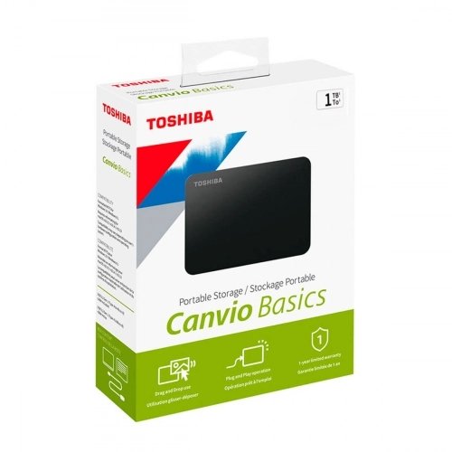 HD TOSHIBA EXTERNO CANVIO 1TB BLACK